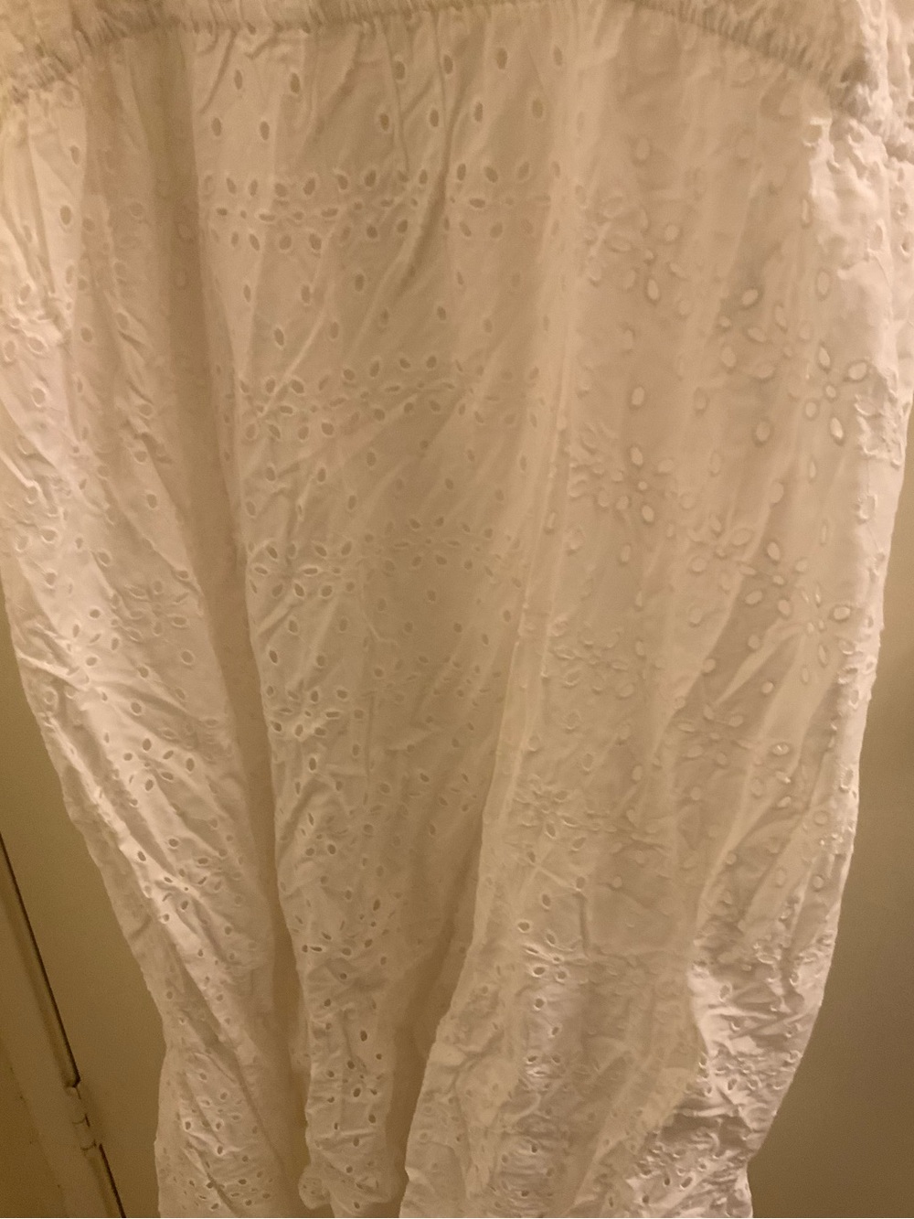Plus Size White Eyelet Dress - Picture 7 of 7